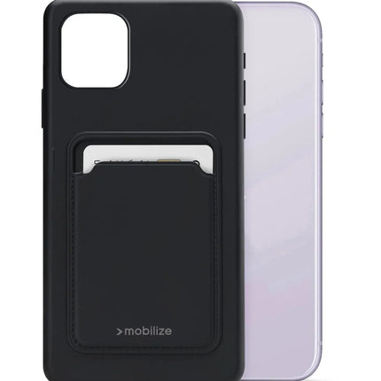 Mobilize Rubber Gelly Card Case Apple Iphone 11 Matt Black Mobilize