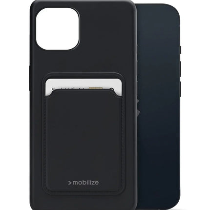 Mobilize Rubber Gelly Card Case Apple Iphone 13 Matt Black Mobilize