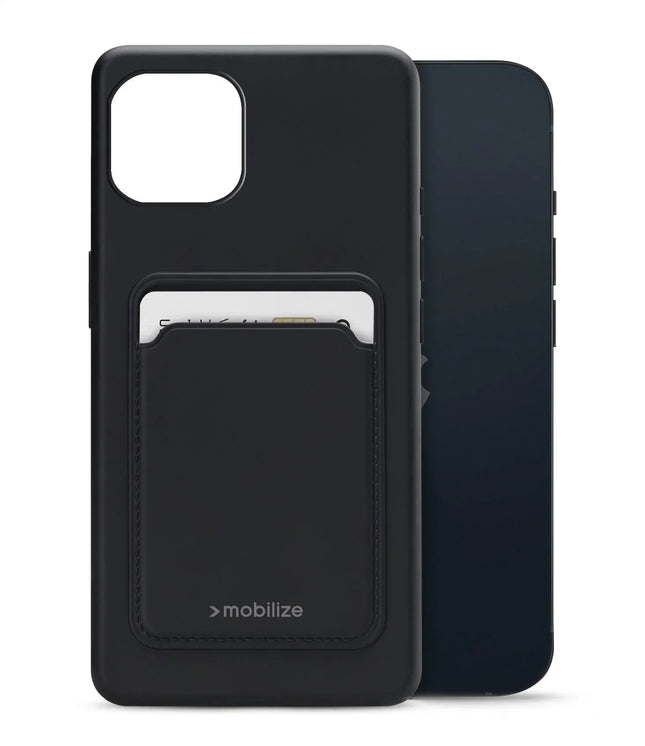 Mobilize Rubber Gelly Card Case Apple Iphone 13 Matt Black Mobilize