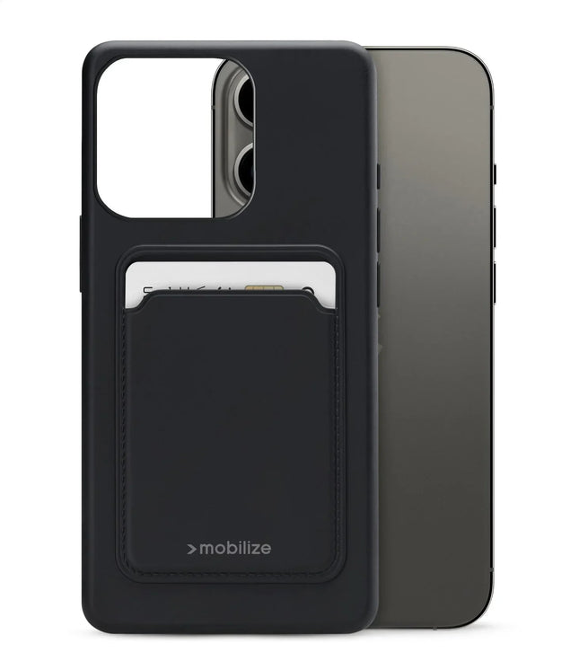 Mobilize Rubber Gelly Card Case Apple Iphone 13 Pro Matt Black Mobilize