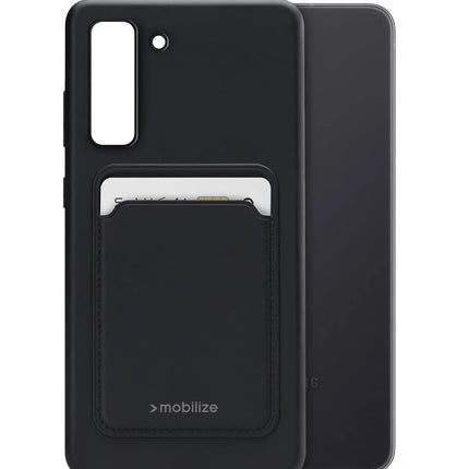 Mobilize Rubber Gelly Card Case Samsung Galaxy S21 Fe 5G Matt Black Mobilize