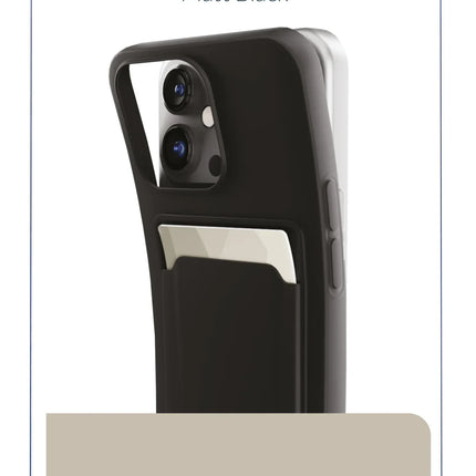 Mobilize Rubber Gelly Card Case Samsung Galaxy A32 4G Matt Black