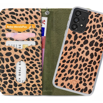 Mobilize 2In1 Magnet Zipper Case Samsung Galaxy A33 5G Olive/Leopard
