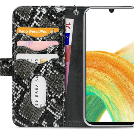 Mobilize 2In1 Magnet Zipper Case Samsung Galaxy A33 5G Black/Snake