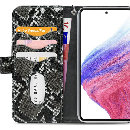 Mobilize 2In1 Magnet Zipper Case Samsung Galaxy A53 5G Black/Snake