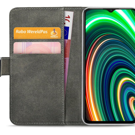 Mobilize Classic Gelly Wallet Book Case Realme C25Y Black
