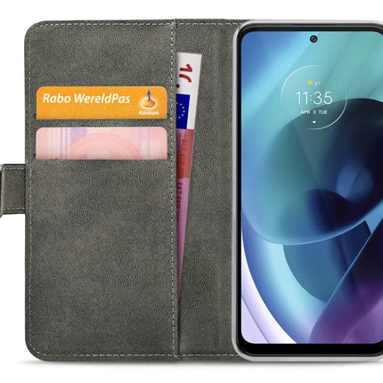 Mobilize Classic Gelly Wallet Book Case Motorola Moto G71 5G Black