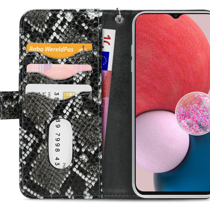 Mobilize 2In1 Magnet Zipper Case Samsung Galaxy A13 4G Black/Snake