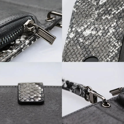 Mobilize 2In1 Magnet Zipper Case Samsung Galaxy A13 4G Black/Snake