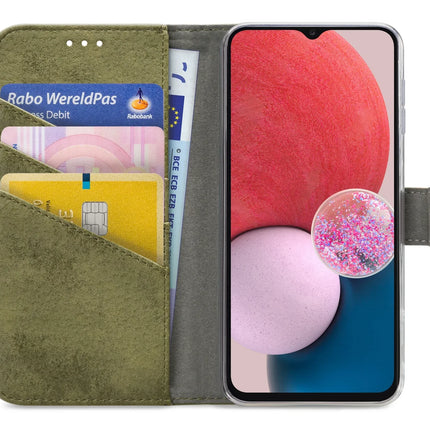 My Style Flex Wallet For Samsung Galaxy A13 4G Olive