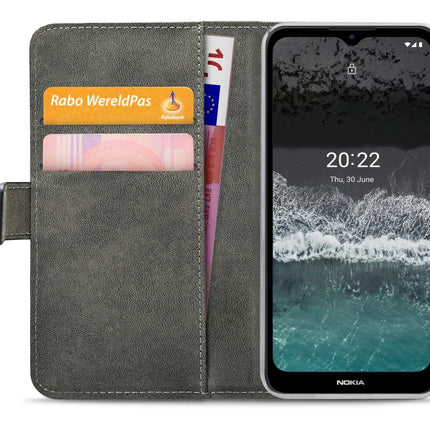 Mobilize Classic Gelly Wallet Book Case Nokia C21 Plus Black