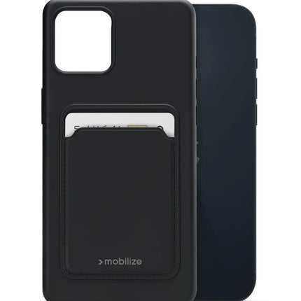 Mobilize Rubber Gelly Card Case Apple Iphone 14 Plus Matt Black