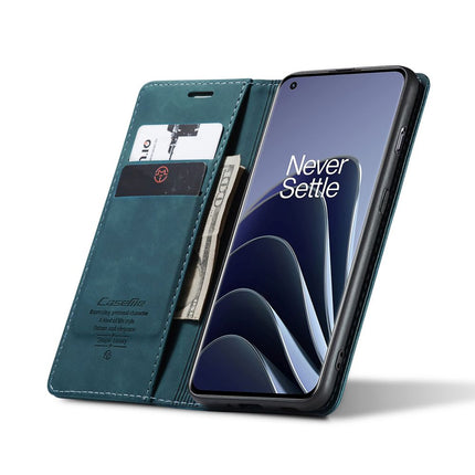 Caseme Case OnePlus 10 Pro - Retro Wallet Case - Blue