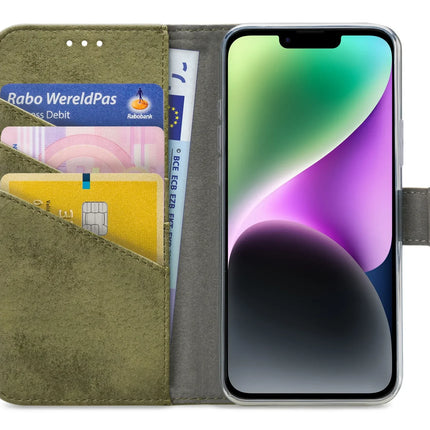 My Style Flex Wallet For Apple Iphone 14 Plus Olive