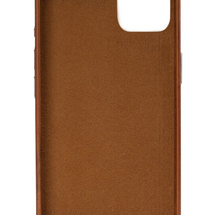 Senza Desire Leather Cover With Card Slot Apple Iphone 14 Plus Burned Cognac