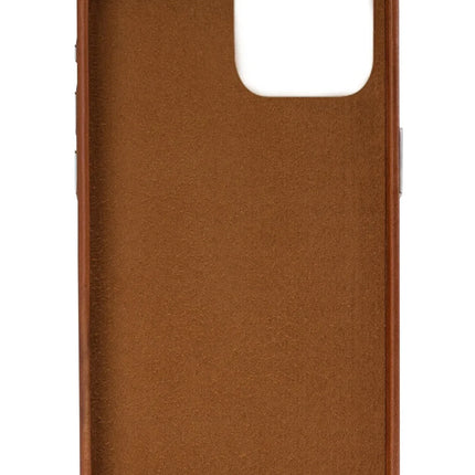 Senza Desire Leather Cover With Card Slot Apple Iphone 14 Pro Max Burned Cognac