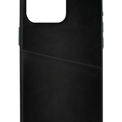 Senza Pure Leather Cover With Card Slot Apple Iphone 14 Pro Deep Black
