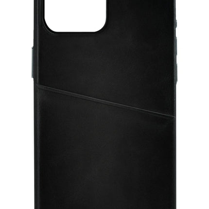 Senza Pure Leather Cover With Card Slot Apple Iphone 14 Pro Max Deep Black