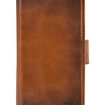 Senza Desire Leather Wallet Apple Iphone 14 Plus Burned Cognac