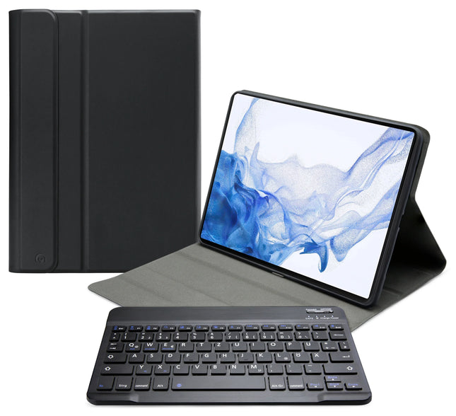 Mobilize Detachable Bluetooth Keyboard Case Samsung Galaxy Tab S7+/S8+ 12.4 Black Qwertz