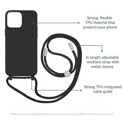 Mobilize Lanyard Gelly Case For Samsung Galaxy S22 Ultra 5G Black