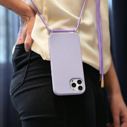 Mobilize Lanyard Gelly Case For Samsung Galaxy S22 Ultra 5G Pastel Purple