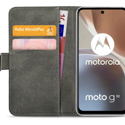 Mobilize Classic Gelly Wallet Book Case Motorola Moto G32 Black