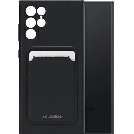 Mobilize Rubber Gelly Card Case Samsung Galaxy S23 Ultra 5G Matt Black