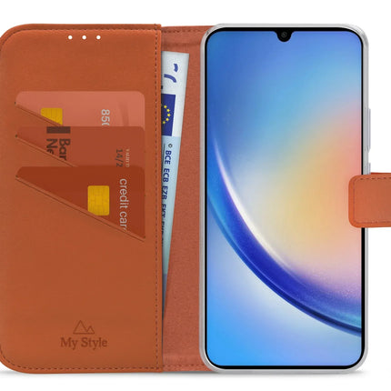 My Style Flex Wallet For Samsung Galaxy A34 5G Rust Red