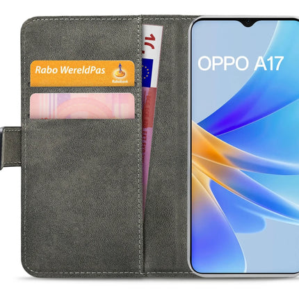 Mobilize Classic Gelly Wallet Book Case Oppo A17 Black