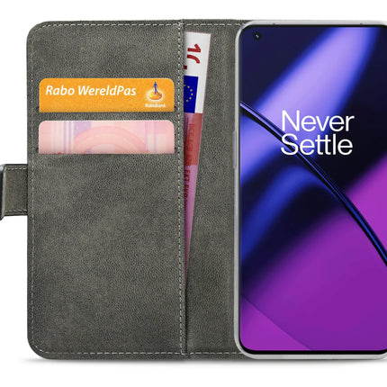 Mobilize Classic Gelly Wallet Book Case Oneplus 11 Black