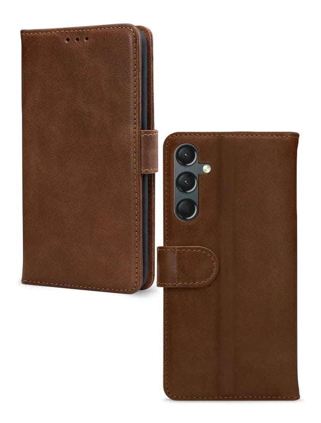 Mobilize Leather Wallet Samsung Galaxy A24 4G Brown