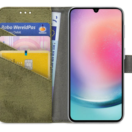 My Style Flex Wallet For Samsung Galaxy A24 4G Olive