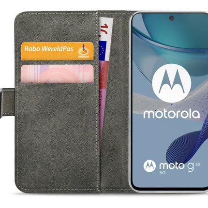 Mobilize Classic Gelly Wallet Book Case Motorola Moto G53 5G Black