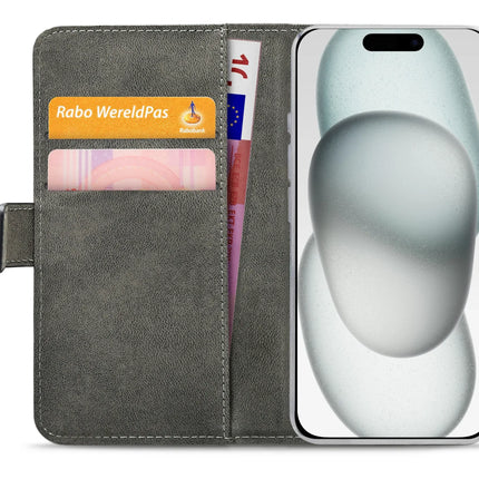 Mobilize Classic Gelly Wallet Book Case Apple Iphone 13/14/15 Black