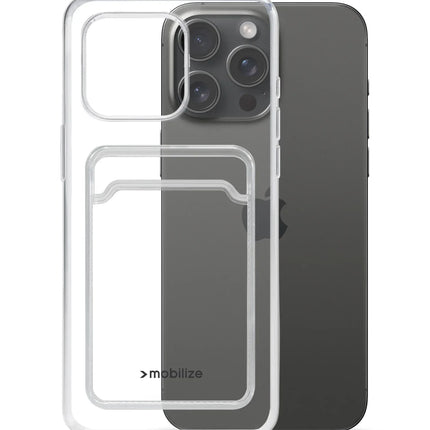 Mobilize Gelly Card Case Apple Iphone 15 Pro Max Clear