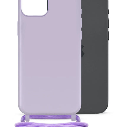 Mobilize Lanyard Gelly Case For Apple Iphone 15 Plus Pastel Purple