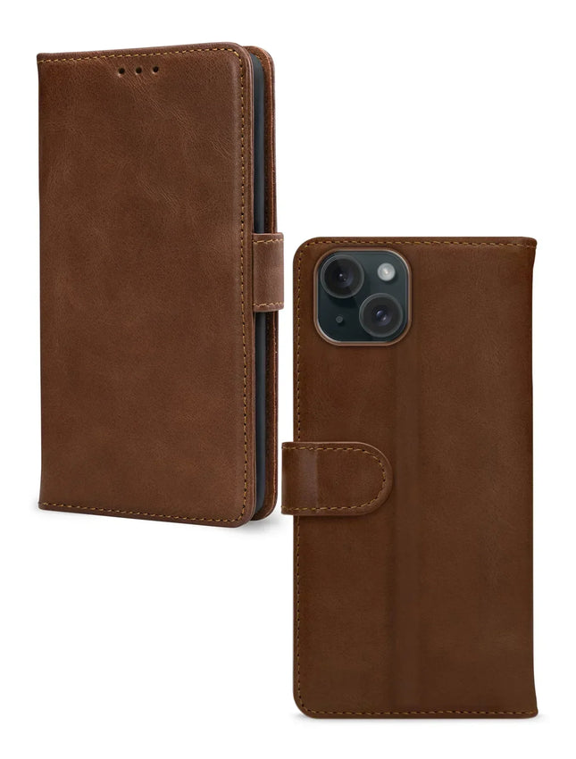 Mobilize Leather Wallet Apple Iphone 13/14/15 Brown