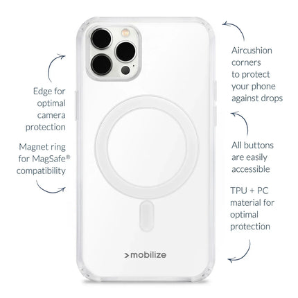 Mobilize Magsafe Compatible Naked Protection Case For Apple Iphone 15 Pro Clear