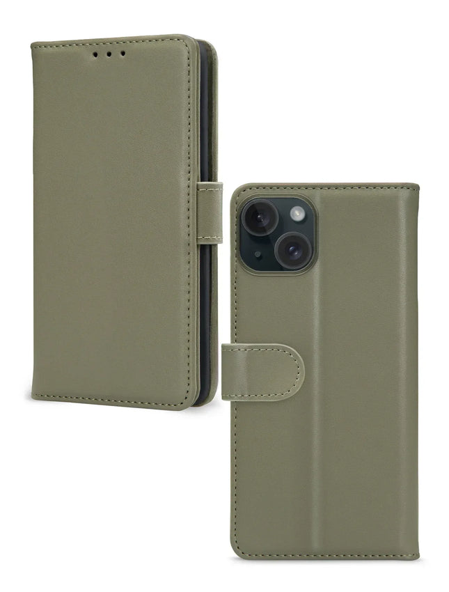 Mobilize Premium Gelly Wallet Book Case Apple Iphone 15 Plus Green