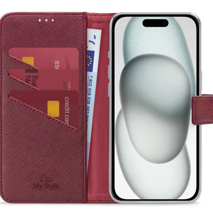 My Style Flex Wallet For Apple Iphone 13/14/15 Bordeaux