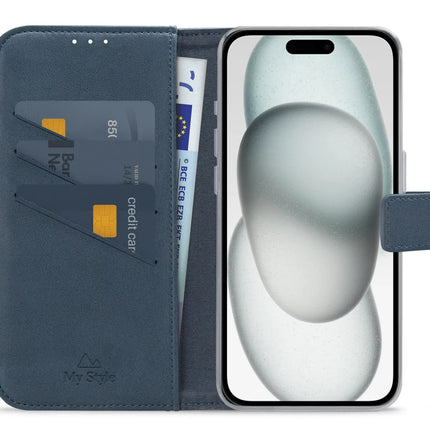 My Style Flex Wallet For Apple Iphone 15 Plus Ocean Blue