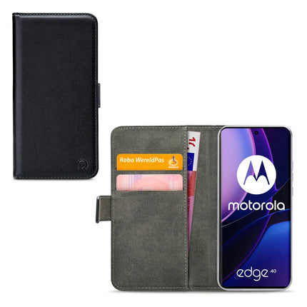 Mobilize Classic Gelly Wallet Book Case Motorola Edge 40 Black