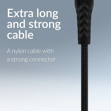 Mobilize Strong Nylon Cable Usb-C To Mfi Lightning 20Cm. 60W Black