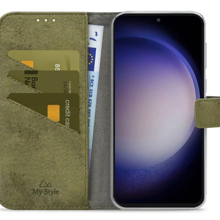 My Style Flex Wallet For Samsung Galaxy S23 Fe 5G Olive