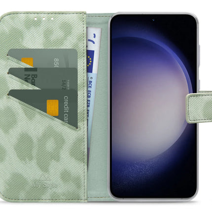 My Style Flex Wallet For Samsung Galaxy S23 Fe 5G Green Leopard