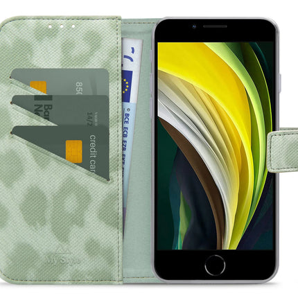 My Style Flex Wallet For Apple Iphone 6/6S/7/8/Se (2020/2022) Green Leopard