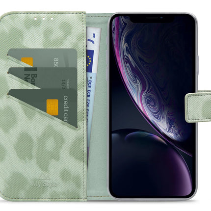 My Style Flex Wallet For Apple Iphone Xr/11 Green Leopard