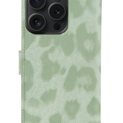 My Style Flex Wallet For Apple Iphone 15 Pro Green Leopard