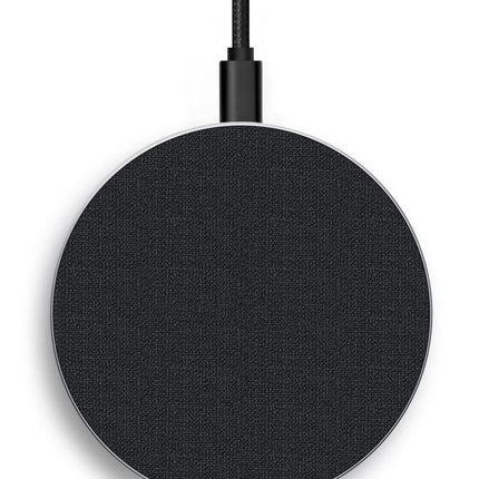 Mobilize Wireless Fast Charger Flat 5W/7.5W/10W/15W Pu Leather Grey